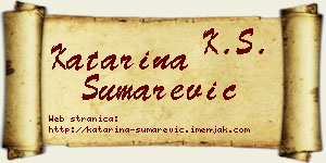 Katarina Šumarević vizit kartica